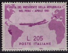 REPUBBLICA 1961 GRONCHI ROSA 205 LIRE G.I MNH** 2 CERTIFICATI