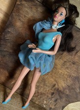 Vintage 1988 Style Magic Curl Whitney Barbie bambola Steffie faccia anello bruno