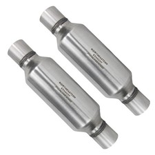 2.75 Id 2.75 Od 18 Long Pair Of Single Chamber Round Performance Mufflers