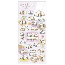 Panda Nap Family Animal Stickers: Mind Wave Planner Stickers