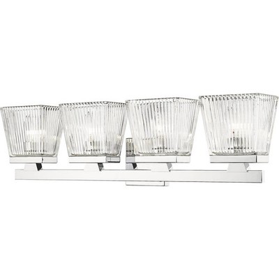 Z-Lite 1936-4V-CH Astor 4 Light 29 inch Chrome Vanity Wall Light
