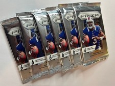 6x 2013 Panini Prizm Football Hobby Packs – Sealed – Travis Kelce Rookie Era