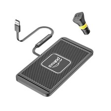 Wireless Charger Car Charging pad, 15W Fast Wireless Phone Charger Non Slip