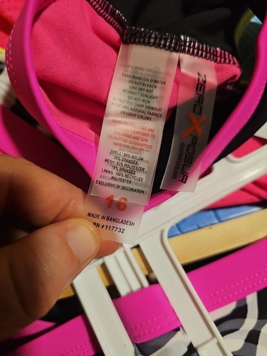 NWT Zeroxposure 3-piece Swim Set Swimsuit Girls Size 16 Bikini & Tank Top Cover - Picture 7 of 8
