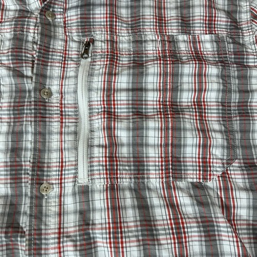 LL Bean Plaid Button Up Short Sleeve Outdoor Hiking Fishing Shirt Men's XXL TALL - Picture 2 of 7