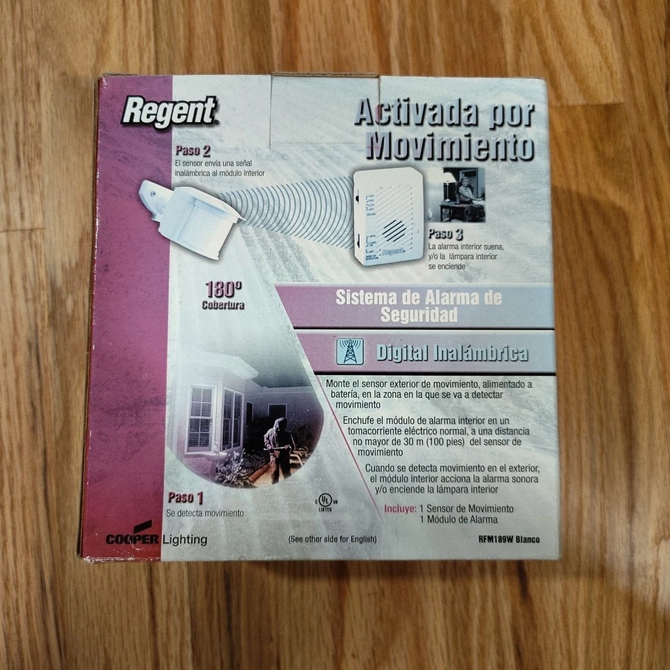 Regent Motion activated security alarm digital 180°  wireless NEW - Image 3 of 4