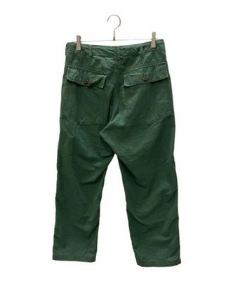 ENGINEERED GARMENTS REVERSE SATEEN FATIGUE BAKER PANTS MEN OLIVE