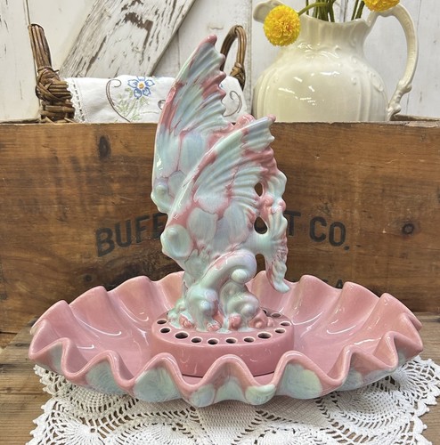 Royal Hänger rosa blau Fisch Blume Frosch R360 gekräuselt Rüschen Schale R309 MÄNGEL