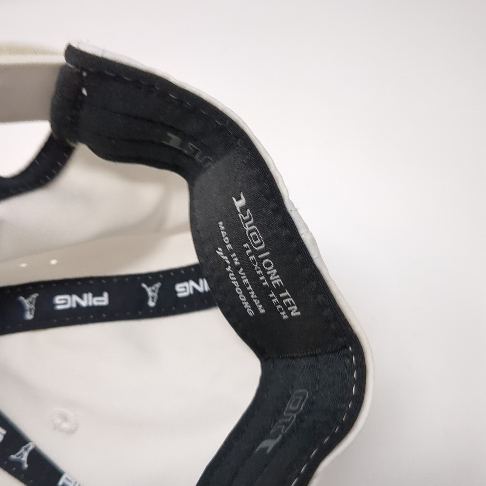 Ping Strapback Hat Solid White One Size Embroider… - image 9