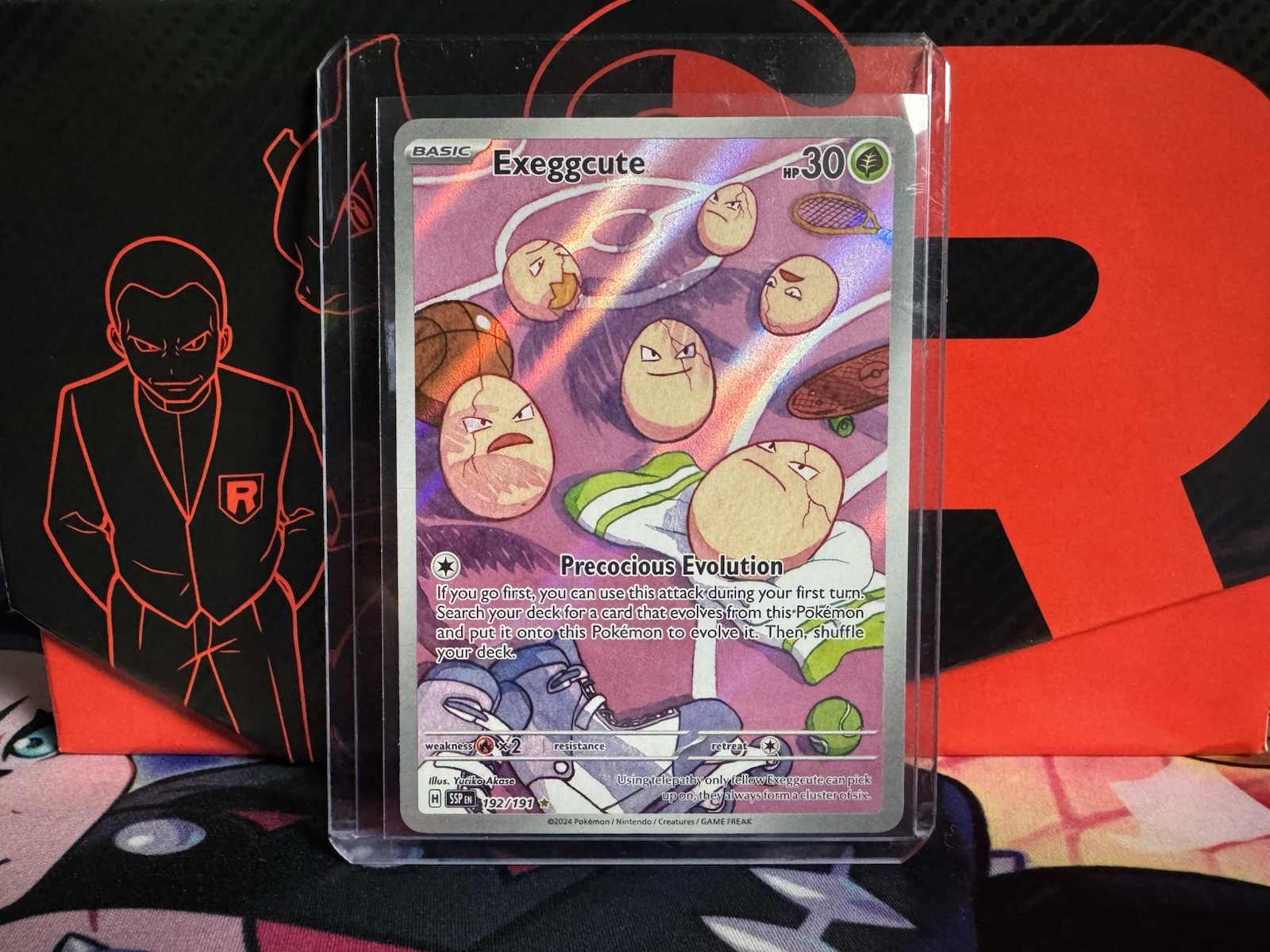 Pokemon TCG Surging Sparks Illustration Rare Exeggcute 192/191 - NM