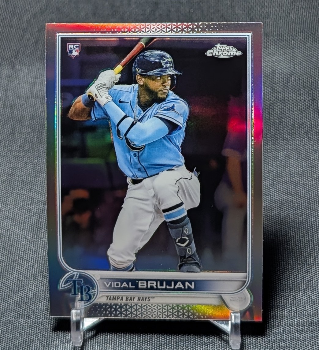 Vidal Brujan Refractor Rookie RC 2022 Topps Chrome Card #134 Rays/New York Mets 