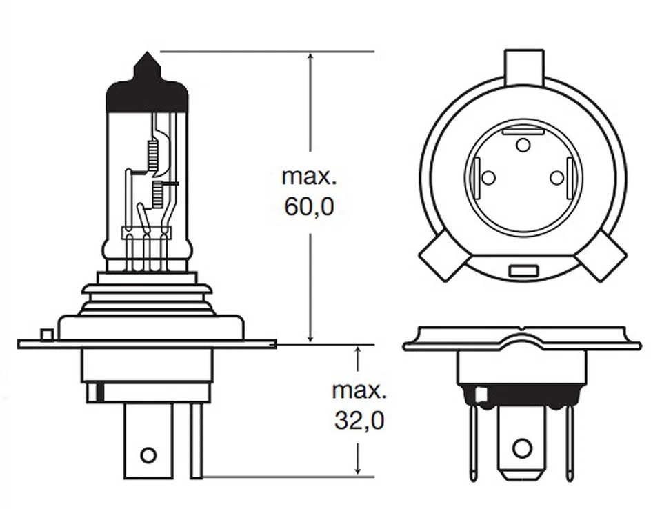 H4 9003-HB2 100W Xenon HID White Bulb Direct Plug Headlight High Low Beam M283 - Image 3 of 4