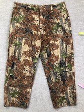 Vintage Bear River Workwear Pants Mens 40x30 USA Made Camo Double Knee Carpenter