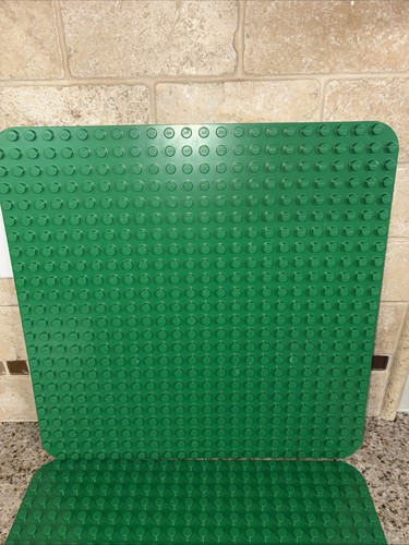 2x LEGO Duplo Green Baseplates 15x15 Inches VTG Good Shape Basics 160 - Picture 4 of 8