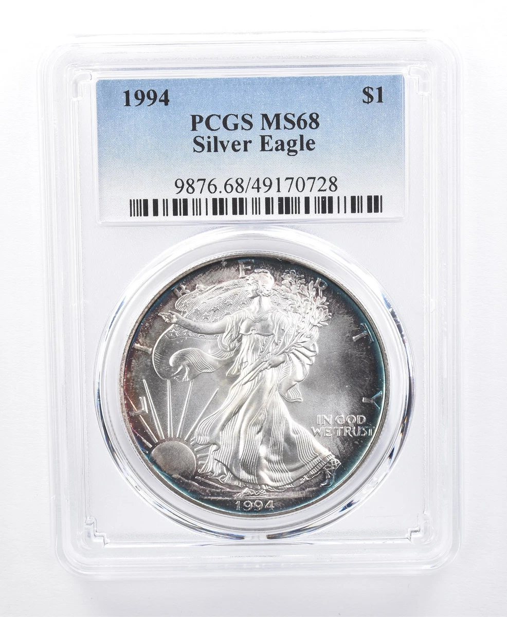 American Eagle MS 68 Graded 1994 Silver Bullion Coins for sale | eBay