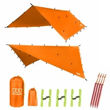Rain Fly Tarp Waterproof Camping Shelter Hammock Light Survival Gear Outdoor10ft