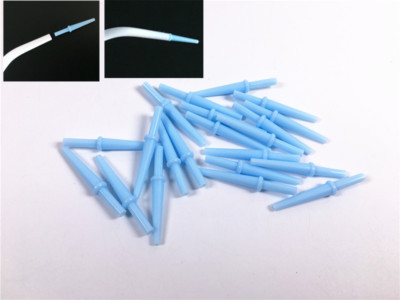 100 Pcs Autoclavable Dental Saliva Ejector Mini Tips Tubes Aspirator 1/8 to 1/16