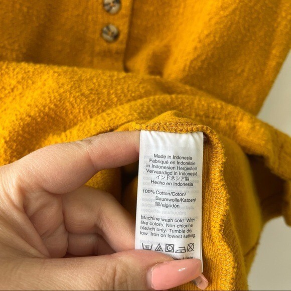 Madewell texture & thread button down cap sleeve … - image 6