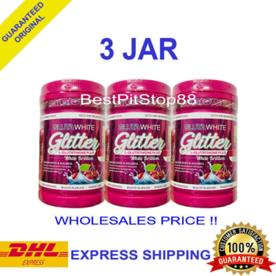3 X Phyto Gluta White Glitter L-Glutathione Plus Skin Lightening Spots  Dullness