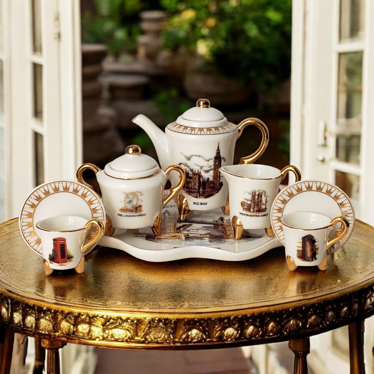 Historical London Ceramics Miniature Childs Landmarks Tea Set