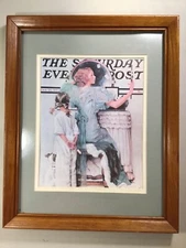 The Saturday Evening Post-Aug.21 ‘33 Cover Art By Norman Rockwell Framed
