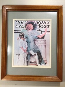 The Saturday Evening Post-Aug.21 ‘33 Cover Art By Norman Rockwell Framed