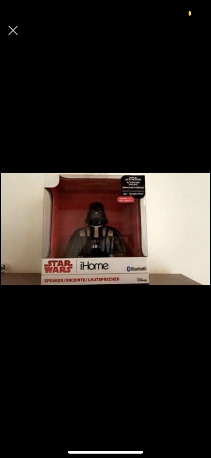 Enceinte bluetooth Star Wars noire sans fil portable pour smartphone