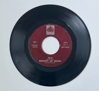 Society of Seven 99.8 Vinyl Record 45 RPM Album SOS Charming Beau Disco Vintage