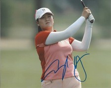 LPGA GOLFER ANGEL YIN HAND SIGNED 8x10 PHOTO w/COA PROOF WOMEN'S GOLF