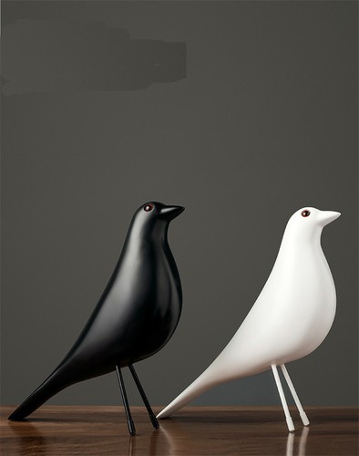 Retro VITRA EAMES House Bird Pigeon Dove Desk Ornament Resin Home Office Decor - Picture 4 of 16