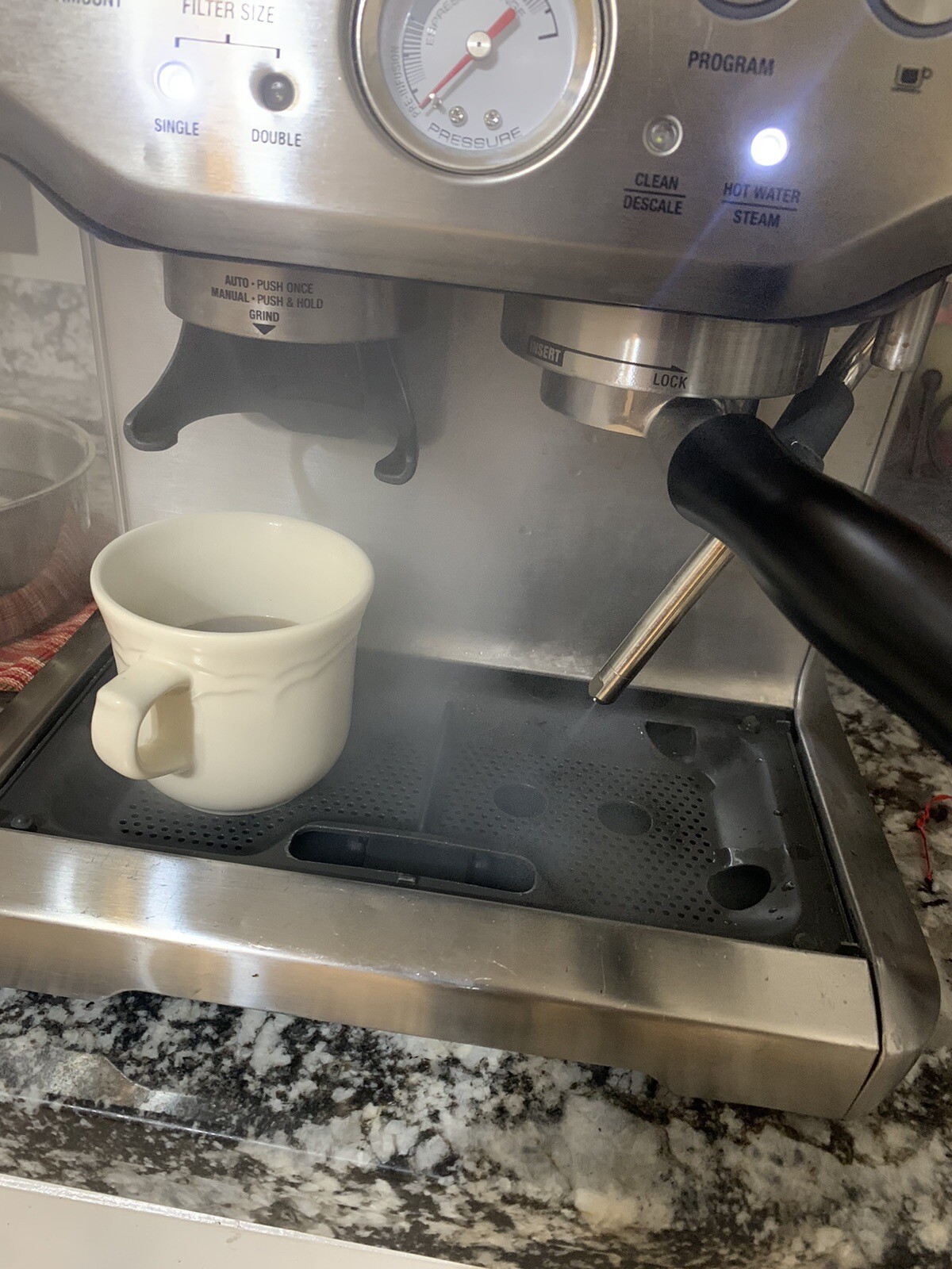 Breville Espresso Machine Brushed Stainless Steel / Missing Parts