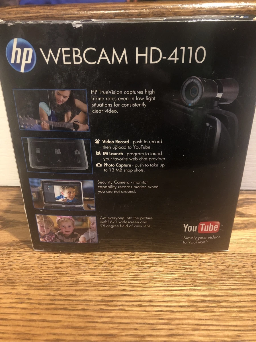 for meget Detektiv Øjeblik HP Webcam HD-4110 Full 1080P Autofocus w/TrueVision PC Computer CAMERA |  eBay