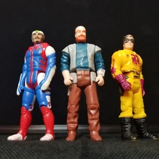 Vtg 1986 Kenner MASK Alex Sector Ali Bombay & Brad Turner figure 3 Lot No Mask