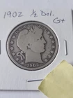 1902 Barber Silver Half Dollar G+