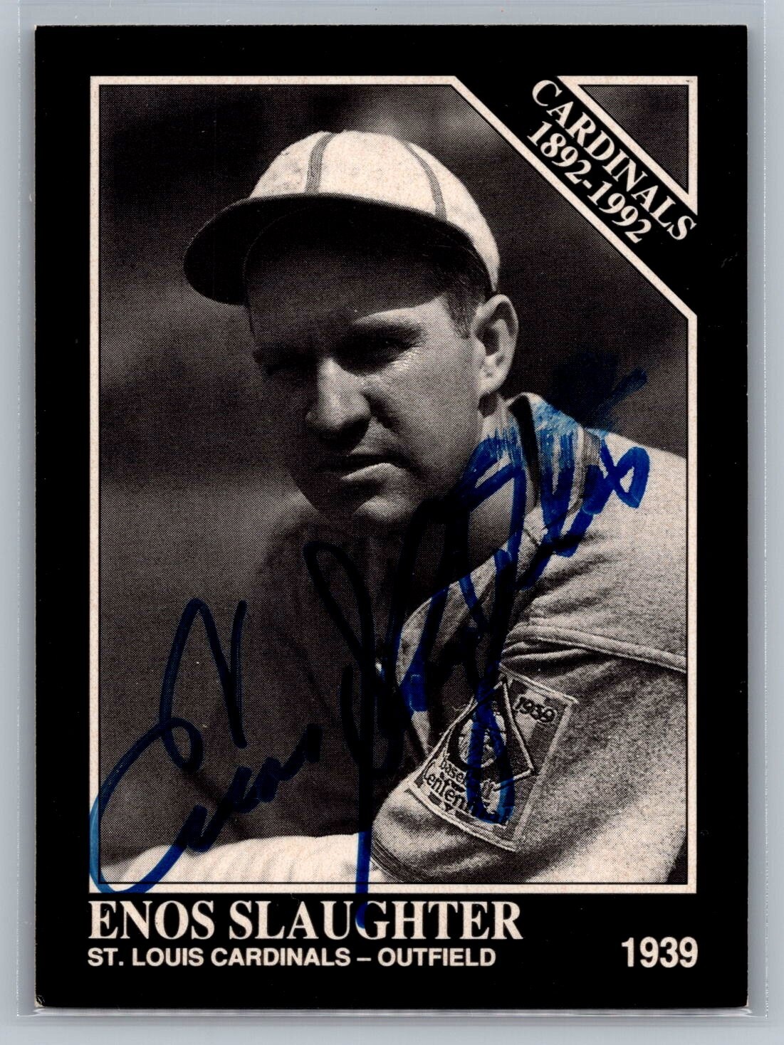 1992 The Sporting News Conlon Collection - #642 Enos Slaughter (AU) - HOF EX-NM