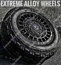 16" Black Adv Alloy Wheels Fit Ford Transit Mk6 Mk7 Mk8 Vans + All Terrain Tyres