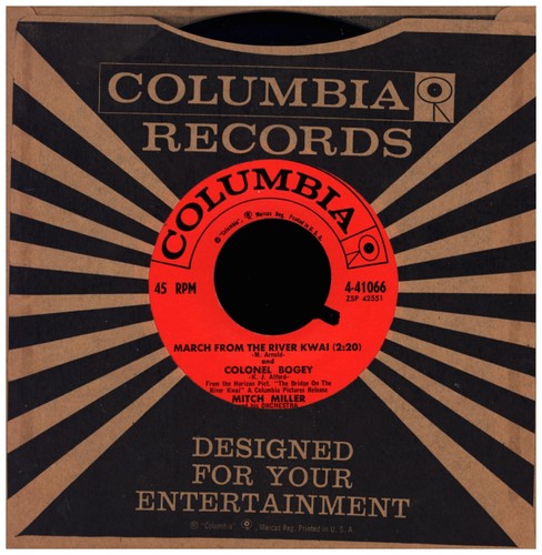 MITCH MILLER Colonel Bogey / Hey Little Baby 1957 COLUMBIA MONO 45 RPM RECORD - Picture 14 of 24