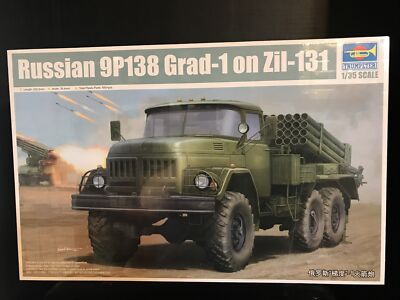 TRUMPETER 01032 RUSSIAN 9P138 GRAD-1 on ZIL-131 MODEL KIT-NIB-1/35 SCALE