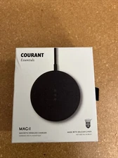 Courant Essentials MAG:1 Linen Magnetic Wireless Charger Black NEW!