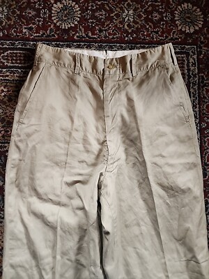 Vintage 50s Mens US Army Khaki Chino Trousers Pants Talon Vintage 50s Mens US Army Khaki Chino Trousers Pants Talon