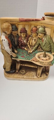 ROULETTE TABLE W.A.LACEY WHISKEY-3D Flask. Empty. Made in  1975 by  Haas Bros