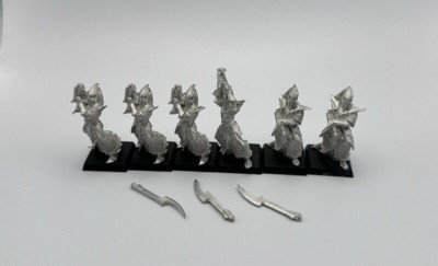 6x Dark Elves Executioner Warhammer Fantasy Metal Games Workshop Vintage