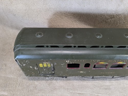 Ives Prewar 187 Buffet Car Wide Gauge Passenger Car Dark Green As Pictured READ - Picture 5 of 24