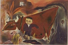 Little Joe with the Cow &ndash; Yasuo Kuniyoshi 1923 &ndash; American Modernist Art Print