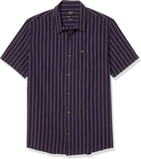 QUIKSILVER OXFORD LINES Men's Woven Shirt - Medium - BYP3 - NWT