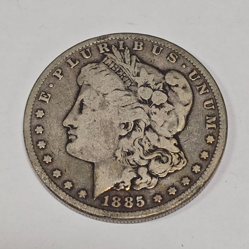 1885 Morgan Silver Dollar 90% Silver Ungraded Raw Coin TGB1