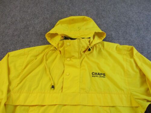 Chaps Ralph Lauren Jacket Men's Large Yellow Polyester Blend Anorak * - Picture 2 of 14