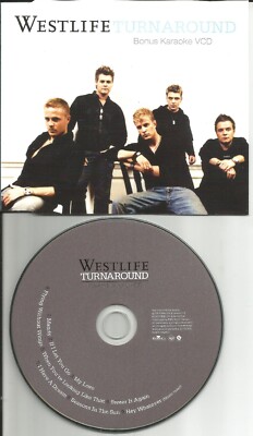 WESTLIFE Turnaround BONUS 9TRX Europe KARAOKE VIDEO VCD 2003 LIMITED USA seller