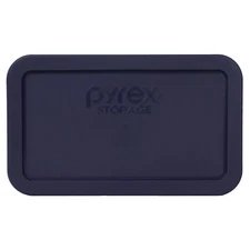 Pyrex 7214-PC Rectangle 4.8 Cup Plastic Storage Lid Cover Blue for Glass Dish
