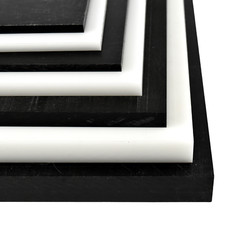 BuyPlastic White Delrin / Acetal Copolymer Plastic Sheet 2-3/4" x 12" x 12"